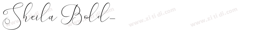 Sheila Bold字体转换
